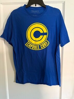 Capsule Corp Blue Graphic Short Sleeve Tee